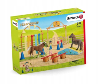Súprava figúrok Schleich 42481 Agility tréning pre poníky